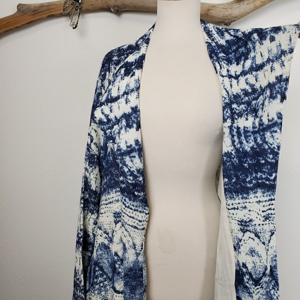 Mes demoiselles blue tie dye capo coat - Picture 6 of 7